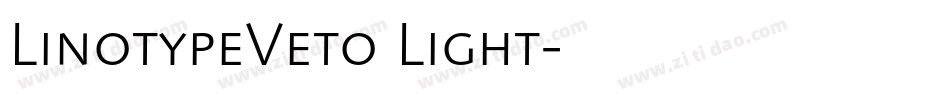 LinotypeVeto Light字体转换